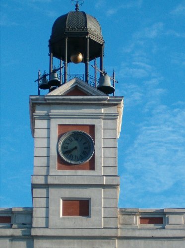 madrid reloj puerta sol